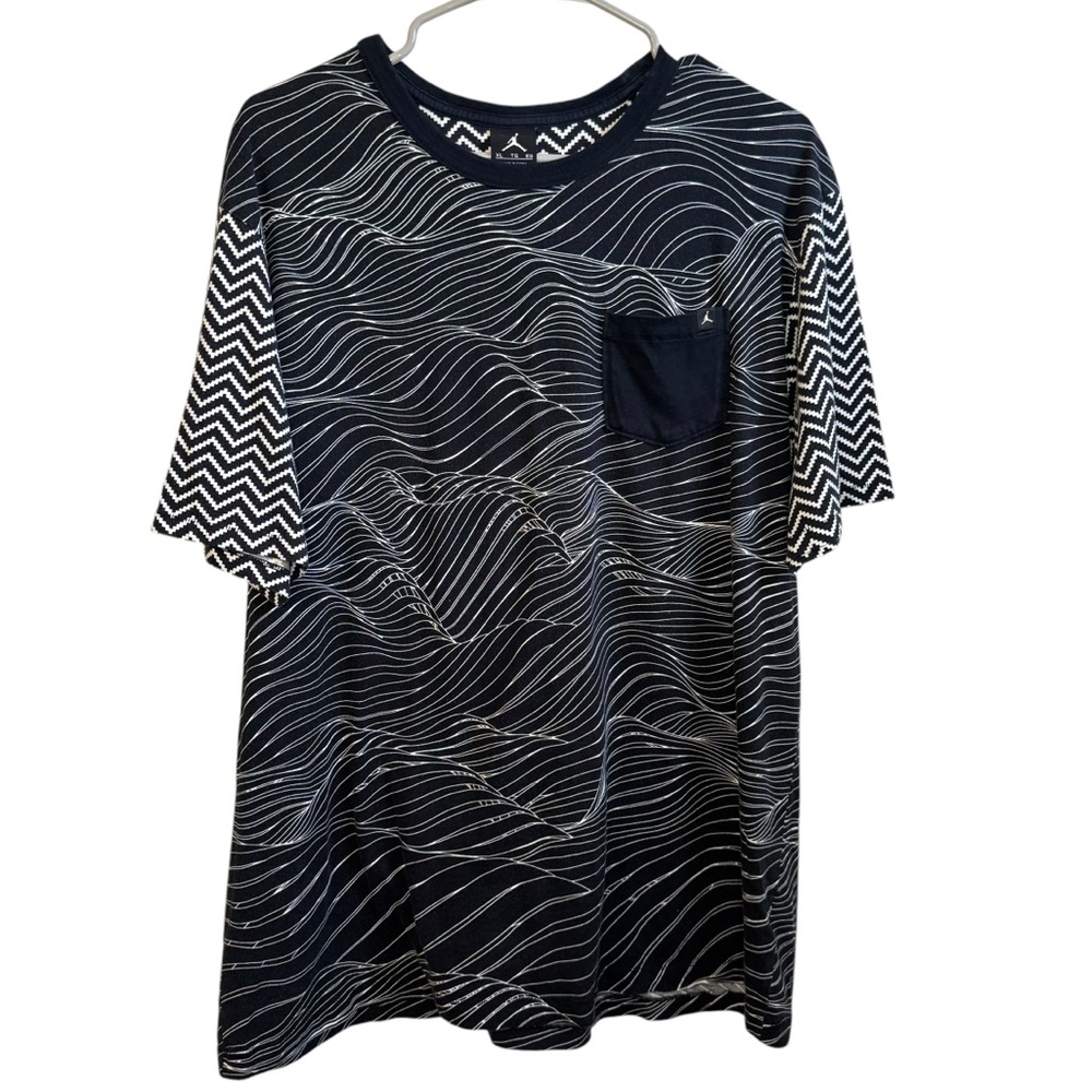 NIKE AIR JORDAN SHIRT ADULT XL BLACK WHITE XII RETRO 12 TAXI JUMPMAN TSHIRT